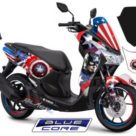 Decal Stiker Yamaha LEXI 125 CAPTAIN AMERICA